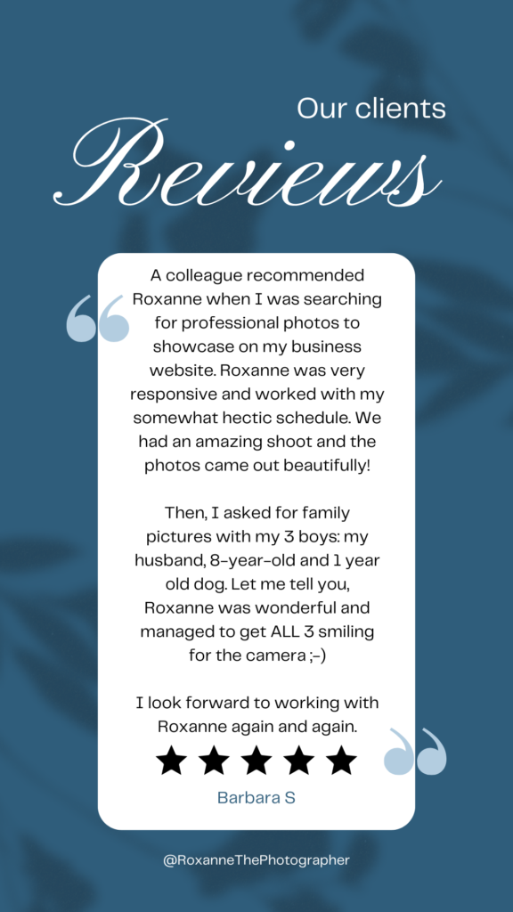 Roxanne The Photographer Client Review