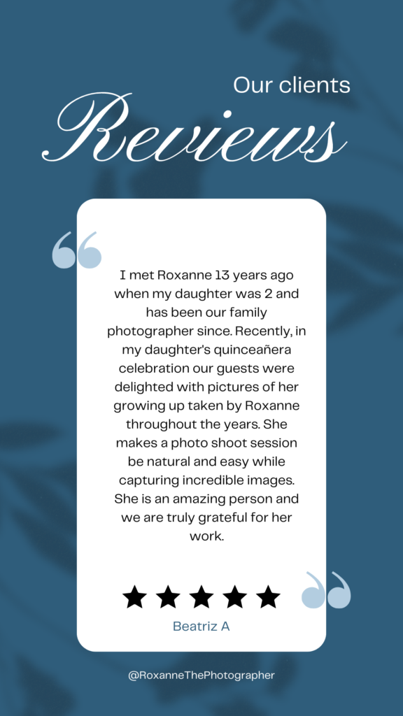 Roxanne The Photographer Client Review