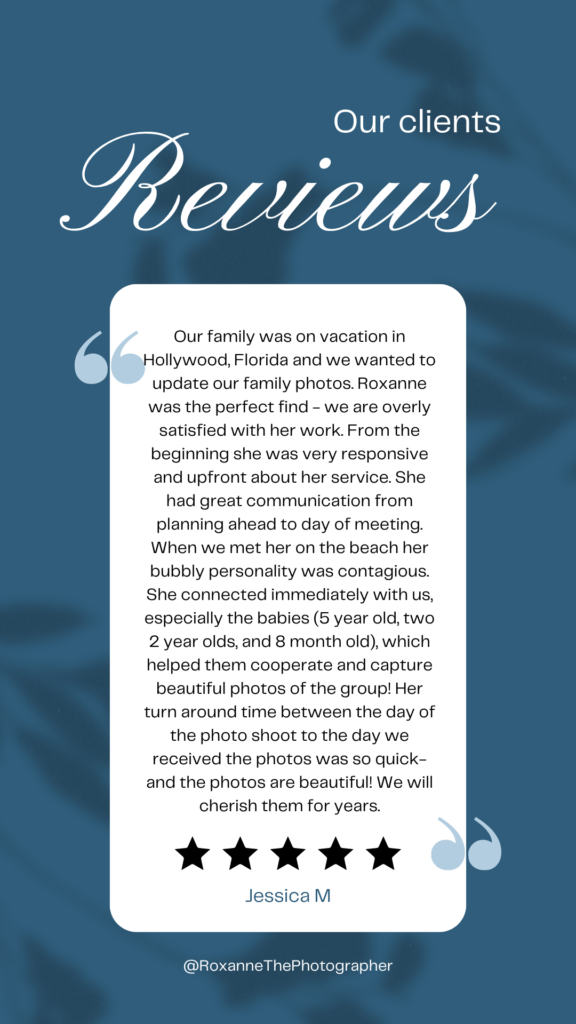 Roxanne The Photographer Client Review