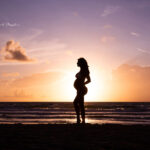 Beach maternity session